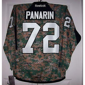PANARIN Military Camo Chicago Blackhawks Reebok Premier Jersey