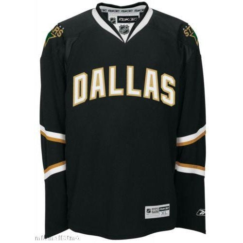Dallas Stars YOUTH Reebok 7185 Premier HOME Black Jersey Hockey