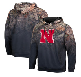 Colosseum NCAA Nebraska Cornhuskers Mossy Camo Pullover Fleece Hoodie