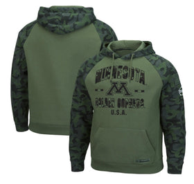 Colosseum Minnesota Golden Gophers Military Camo OHT Pullover Fleece NCAA Hoodie
