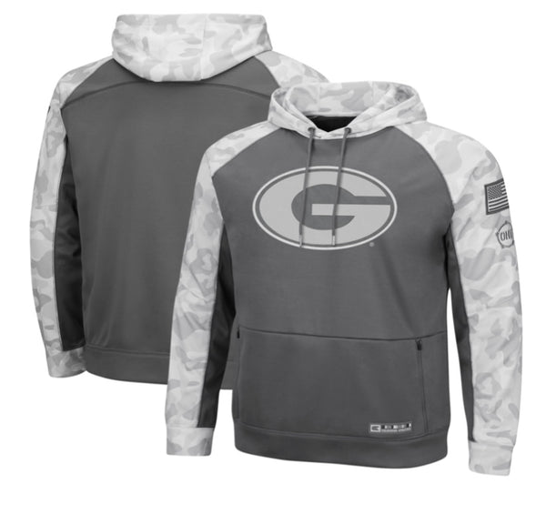Colosseum NCAA Georgia Bulldogs Arctic Grey Camo Pullover