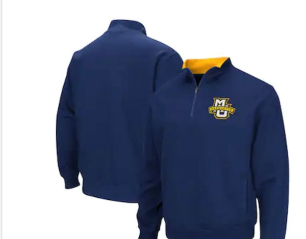 Colosseum Marquette Golden Eagles NCAA Tortugas 1/4 Zip Pullover Fleece Jacket