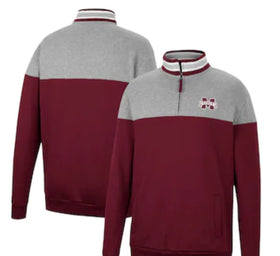Colosseum Mississippi State Bulldogs NCAA Bushwood 1/4 Zip Pullover Fleece Jacket