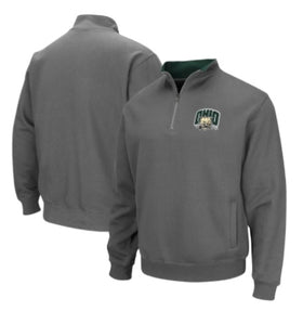Colosseum Ohio Bobcats NCAA Tortugas 1/4 Zip Pullover Fleece Jacket Charcoal