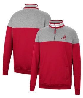 Colosseum Alabama Crimson Tide NCAA Be the Ball 1/4 Zip Pullover Fleece Jacket