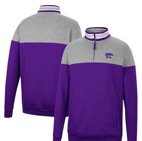 Colosseum Kansas State Wildcats NCAA Be the Ball 1/4 Zip Pullover Fleece Jacket