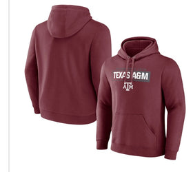 Texas A & M Aggies Fanatics Down the Field Pullover Fleece NCAA Hoodie