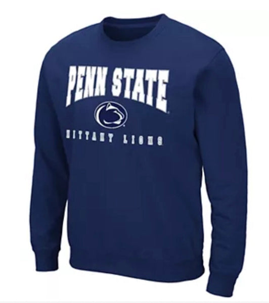 Colosseum Penn State Nittany Lions Navy Crewneck Fleece NCAA Sweatshirt