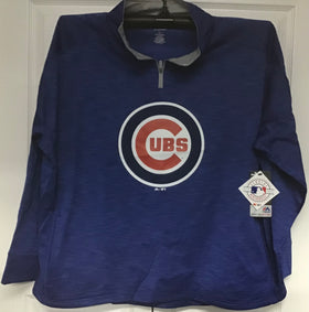 Chicago Cubs Majestic Blue MLB Adult Performance 1/4 ZIp Pullover