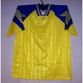 Yellow & Royal Interroma Soccer jersey jerseys Youth - Adult