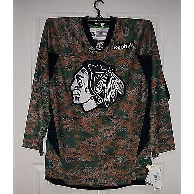 Military CAMO Chicago Blackhawks Reebok Premier 7352 Jersey