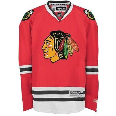 CHICAGO BLACKHAWKS JERSEY HOCKEY SHIRT NHL REEBOK 7185A 160810 RED MENS  SIZE L