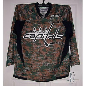 Military CAMO Washington Capitals Reebok Premier 7352 Jersey