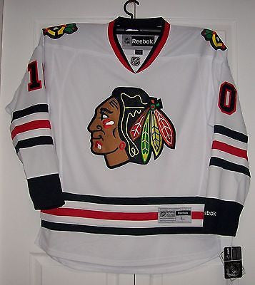 SHARP Chicago Blackhawks Reebok Premier 7185 Away White Jersey