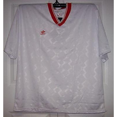 WHITE & RED Soccer Jerseys Stampa jersey FieldSheer - Upper V