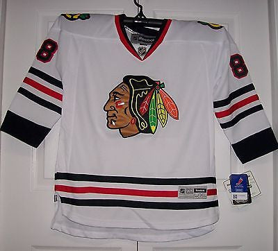 KANE Chicago Blackhawks Reebok Premier Away White YOUTH Jersey