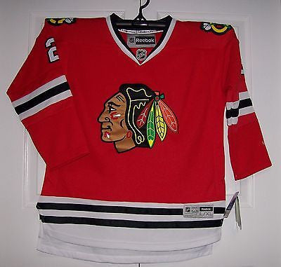 Chicago Blackhawks 3rd BLACK Reebok Premier YOUTH Jersey - Hockey Jersey  Outlet