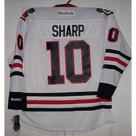 SHARP Chicago Blackhawks Reebok Premier 7185 Away White Jersey