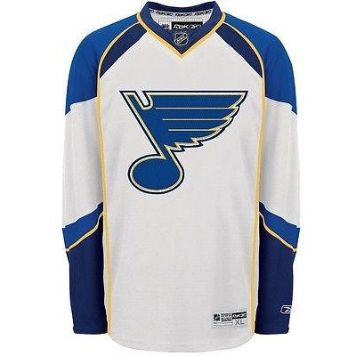 St. Louis Blues Reebok Premier 7185 old Away White Jersey YOUTH