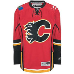 Calgary Flames 2010 Home Jersey Reebok Red Shirt Size L NHL Canada