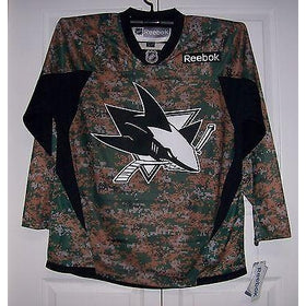 Military CAMO San Jose Sharks Reebok Premier Jersey