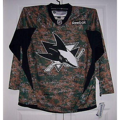 Military CAMO San Jose Sharks Reebok Premier Jersey