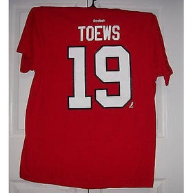 TOEWS #19 Chicago Blackhawks Reebok Player Name & Number T-Shirt Red