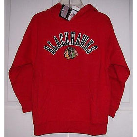 YOUTH Chicago Blackhawks Reebok Fleece Hoodie Hoody Red