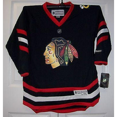 Chicago Blackhawks Youth - Replica White NHL Jersey/Customized