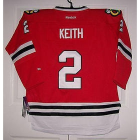 KEITH Chicago Blackhawks Reebok Premier 7185 HOME Red Jersey