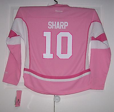 P. SHARP Pink Chicago Blackhawks GIRLS Reebok Jersey YOUTH