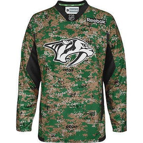 Military CAMO Nashville Predators Reebok Premier Jersey