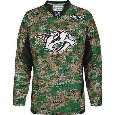Military CAMO Nashville Predators Reebok Premier Jersey