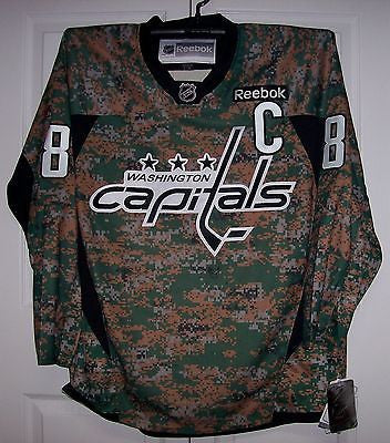 Ovechkin Military CAMO Washington Capitals Reebok Premier 7352 Jersey