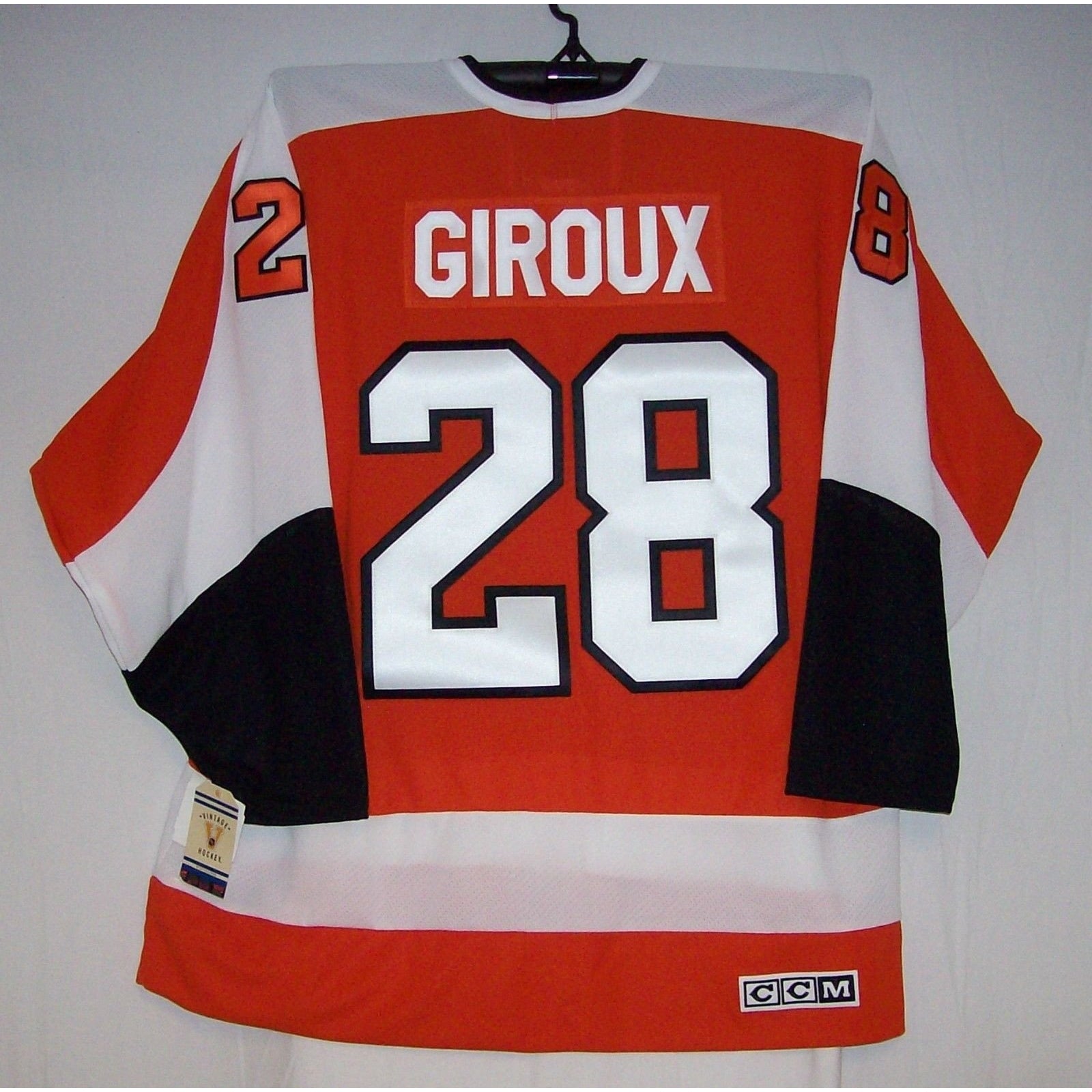 GIROUX Philadelphia Flyers Vintage Orange CCM 550 Jersey