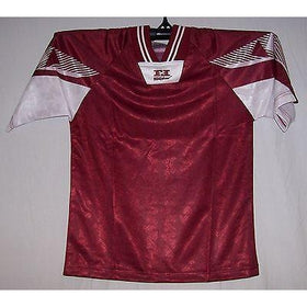 Maroon & White Interroma Soccer jersey jerseys Adult