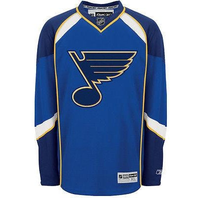 St. Louis Blues Reebok Jersey Crest Lace-Up Men's Black Pullover Hoodie