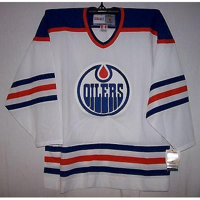 Vintage 1982 Edmonton Oilers White CCM 550 Jersey