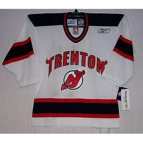 Trenton Devils White ECHL Reebok 550 Jersey YOUTH