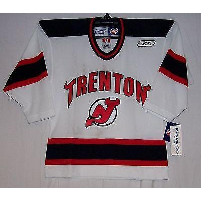 Trenton Devils White ECHL Reebok 550 Jersey YOUTH