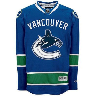Vancouver Canucks YOUTH Home Royal Reebok 7185 Premier Jersey