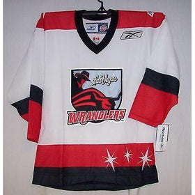 Las Vegas Wranglers White ECHL Reebok 550 Jersey YOUTH
