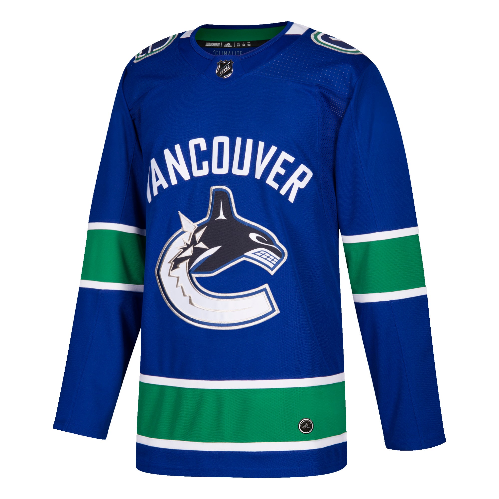 Vancouver Canucks Blue Adult Size 56 Adidas Jersey | SidelineSwap