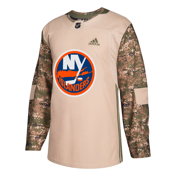 Military Camo Khaki New York Islanders 258J Adidas NHL Authentic Pro Jersey
