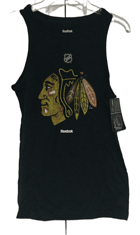 Chicago Blackhawks Reebok YOUTH Black Tank Tops