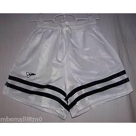 White & Black Torino Soccer Shorts FieldSheer - Upper V