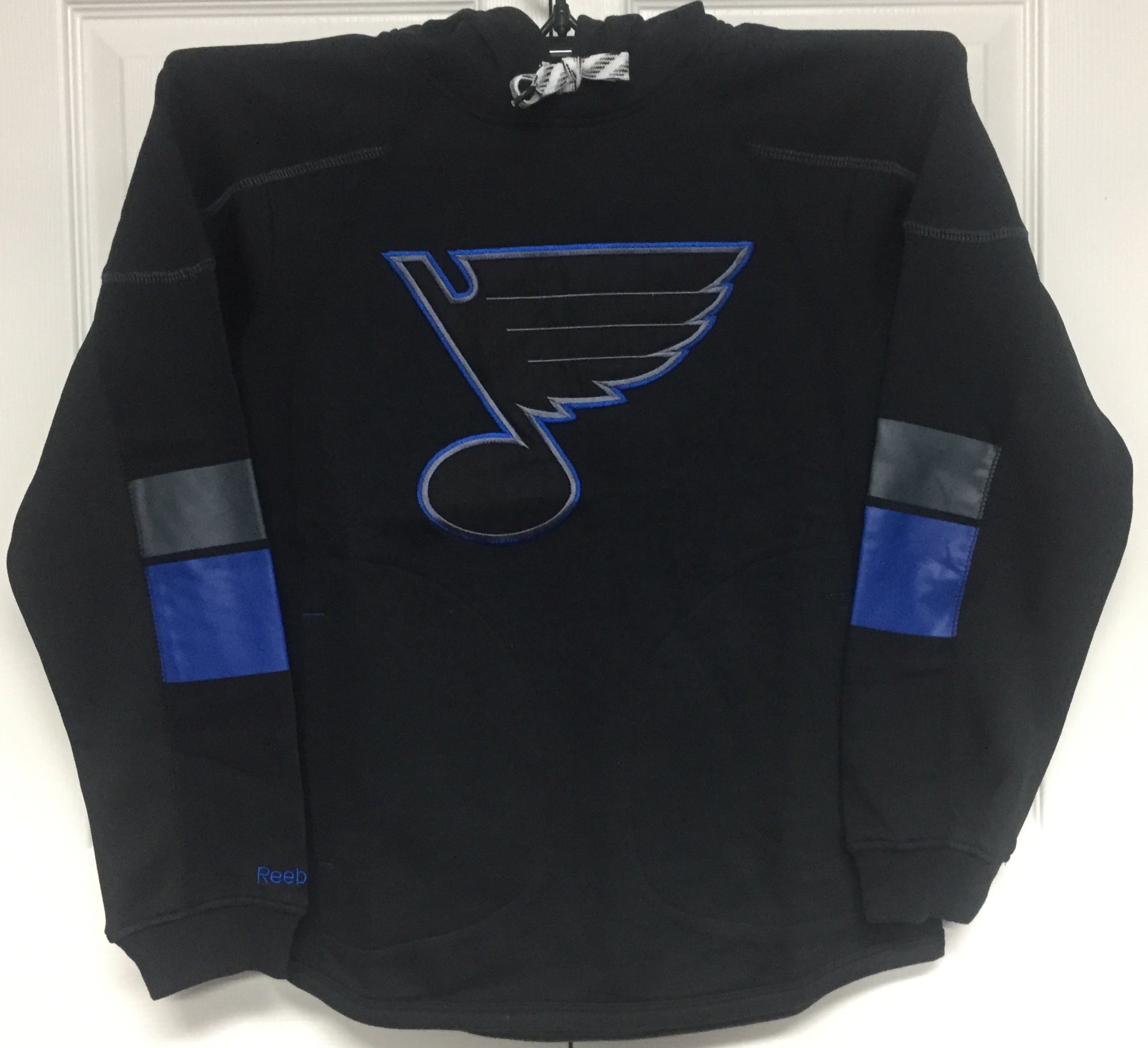 St. Louis Blues Reebok 1781 Face Off Pullover Hood Hoodie Hockey Jersey Outlet