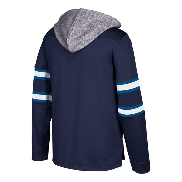 678F Winnipeg Jets Adidas Platinum Jersey Hood Hoodie