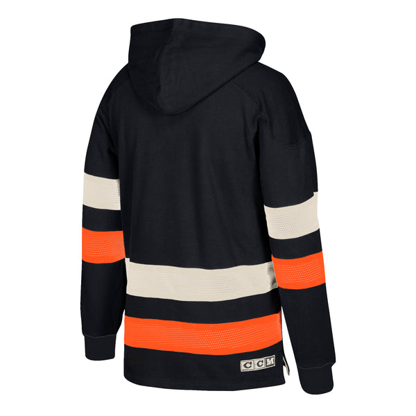 703F Anaheim Ducks CCM Pullover Jersey Hood Hoodie Fleece