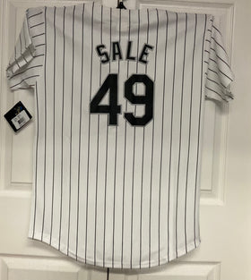 Chris SALE #49 Chicago White Sox YOUTH Majestic MLB Baseball jersey Home White